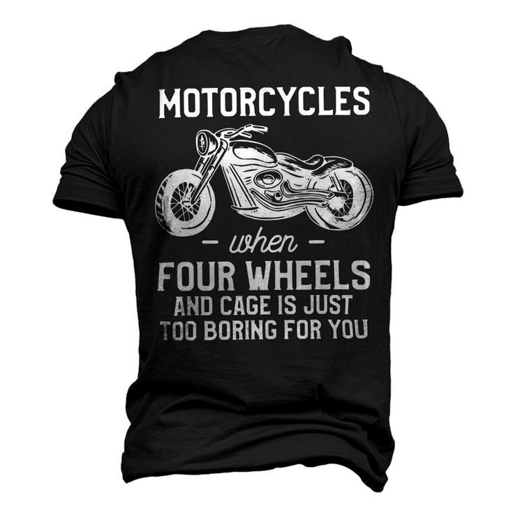 Motorcycles When Four Wheels Cage Is 461 Shirt Men's 3D Print Graphic Crewneck Short Sleeve T-shirt