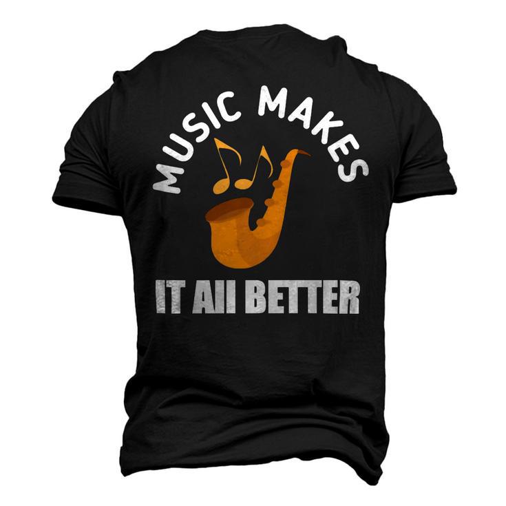 Music Makes It All Better 761 Shirt Men's 3D Print Graphic Crewneck Short Sleeve T-shirt