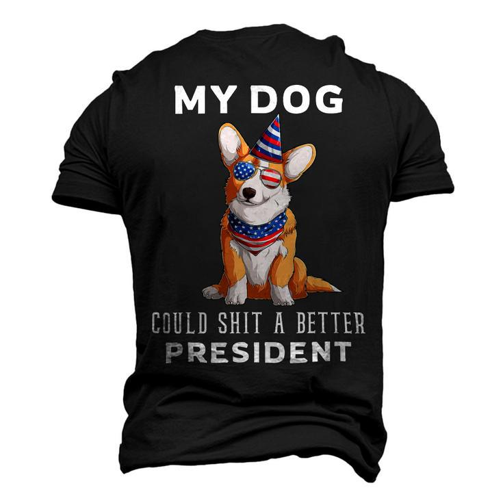 My Dog Could Shit A Better President Corgi Lover Anti Biden Men's 3D Print Graphic Crewneck Short Sleeve T-shirt