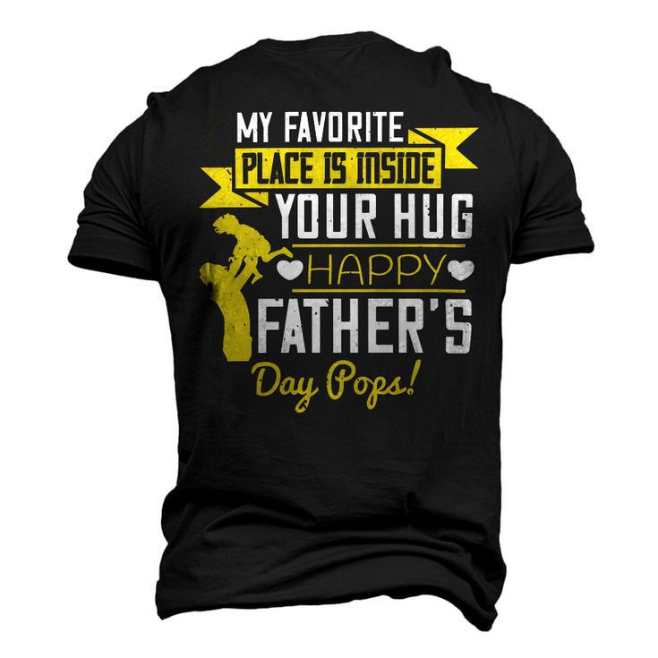 My Favorite Place Is Inside Your Hug Happy Father’S Day Pops Men's 3D Print Graphic Crewneck Short Sleeve T-shirt