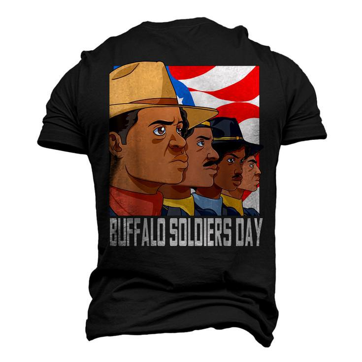 National Buffalo Soldiers Day July 28Th Patriotic Men's 3D T-shirt Back Print