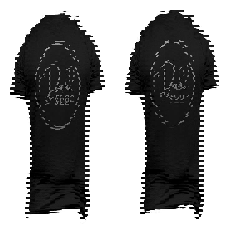 New Dad Circle Dad Est 2022 Ver2 Men's 3D T-Shirt Back Print