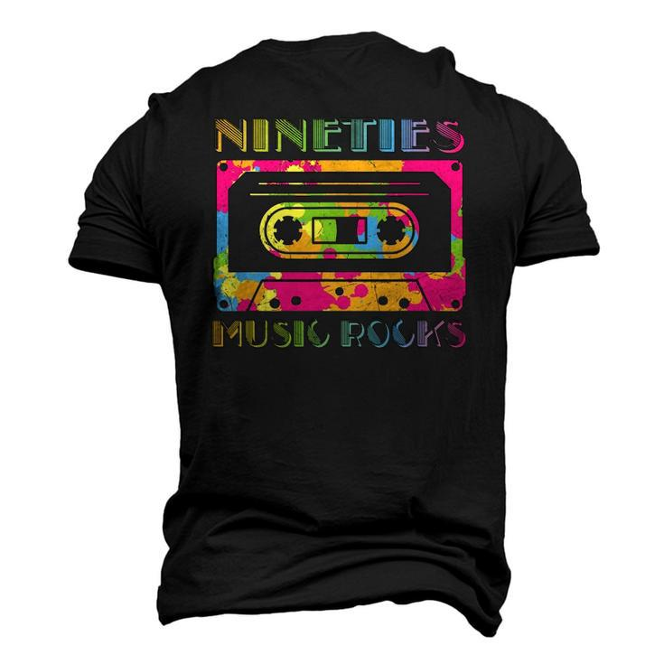Nineties Cassette Music Rocks- 90S Men's 3D T-Shirt Back Print