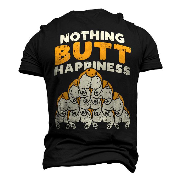 Nothing Butt Happiness Funny Welsh Corgi Dog Pet Lover Gift V4 Men's 3D Print Graphic Crewneck Short Sleeve T-shirt