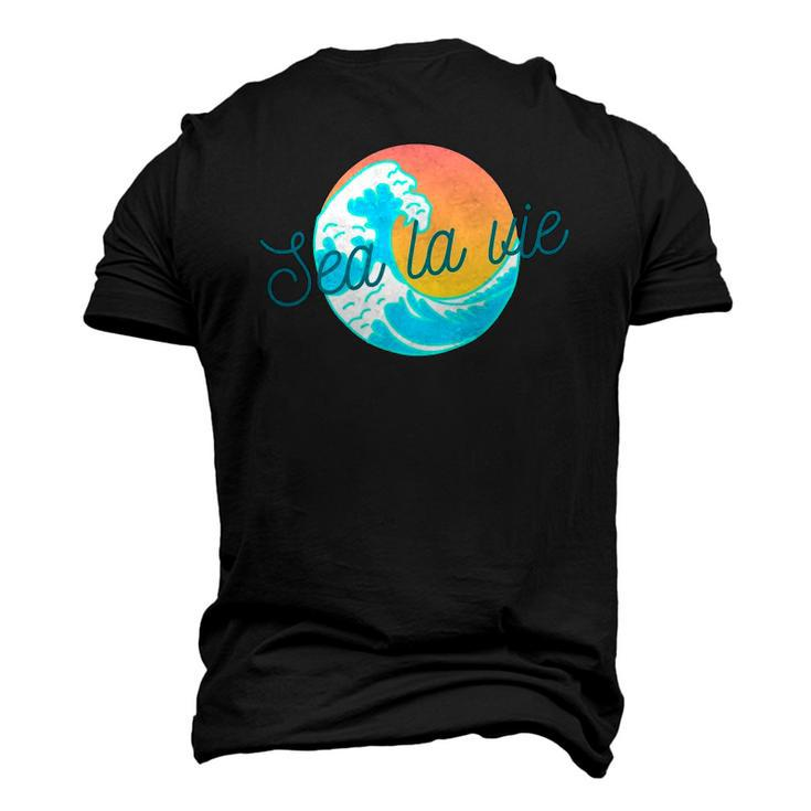 Ocean Wave Sunset Sea La Vie Summer Men's 3D T-Shirt Back Print