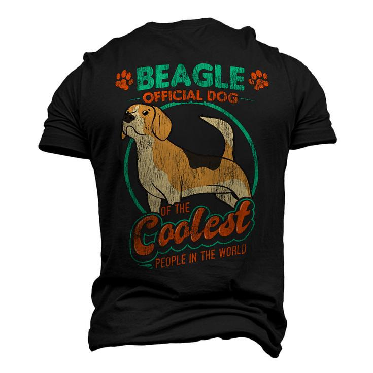 Official Dog Of The Coolest People In The World 58 Beagle Dog Men's 3D T-shirt Back Print