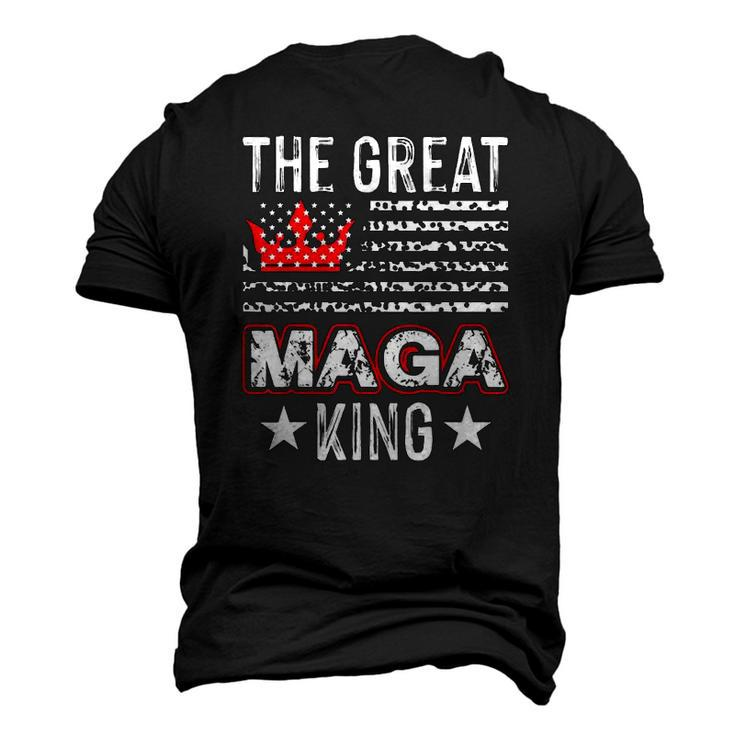 Old The Great Maga King Ultra Maga Retro Us Flag Men's 3D T-Shirt Back Print