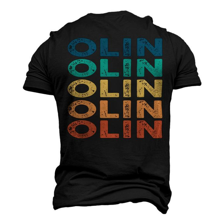 Olin Name Shirt Olin Family Name Men's 3D Print Graphic Crewneck Short Sleeve T-shirt