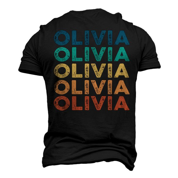 Olivia Name Shirt Olivia Family Name Men's 3D Print Graphic Crewneck Short Sleeve T-shirt