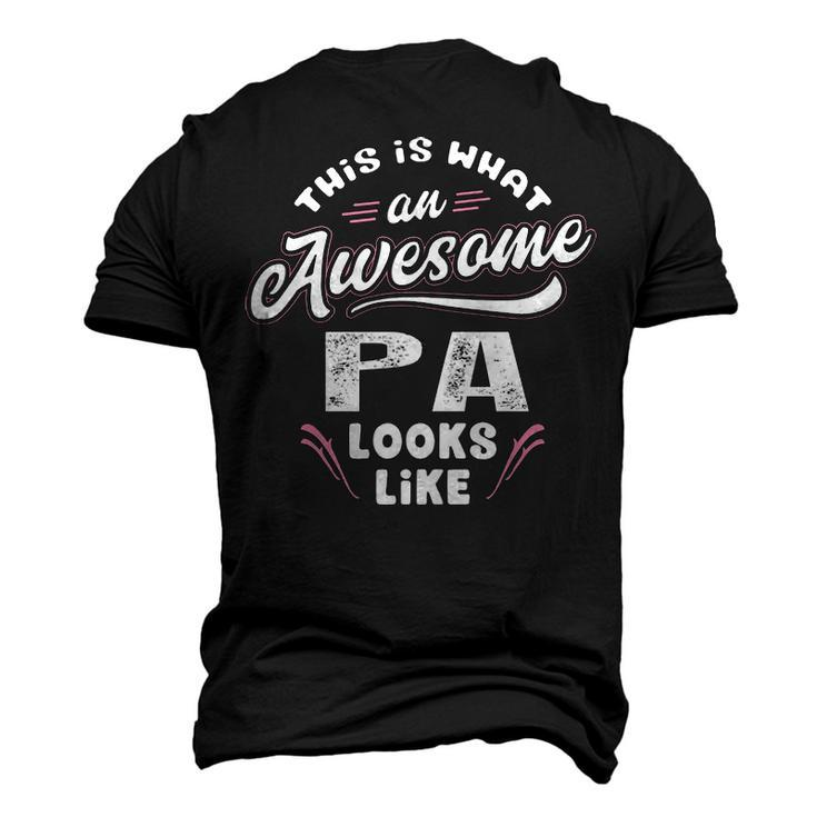Pa Grandpa This Is What An Awesome Pa Looks Like Men's 3D T-shirt Back Print