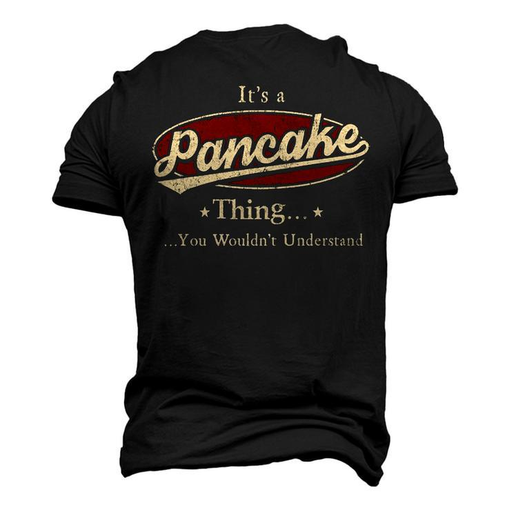 Pancake Shirt Personalized Name T Shirt Name Print T Shirts Shirts With Name Pancake Men's 3D T-shirt Back Print