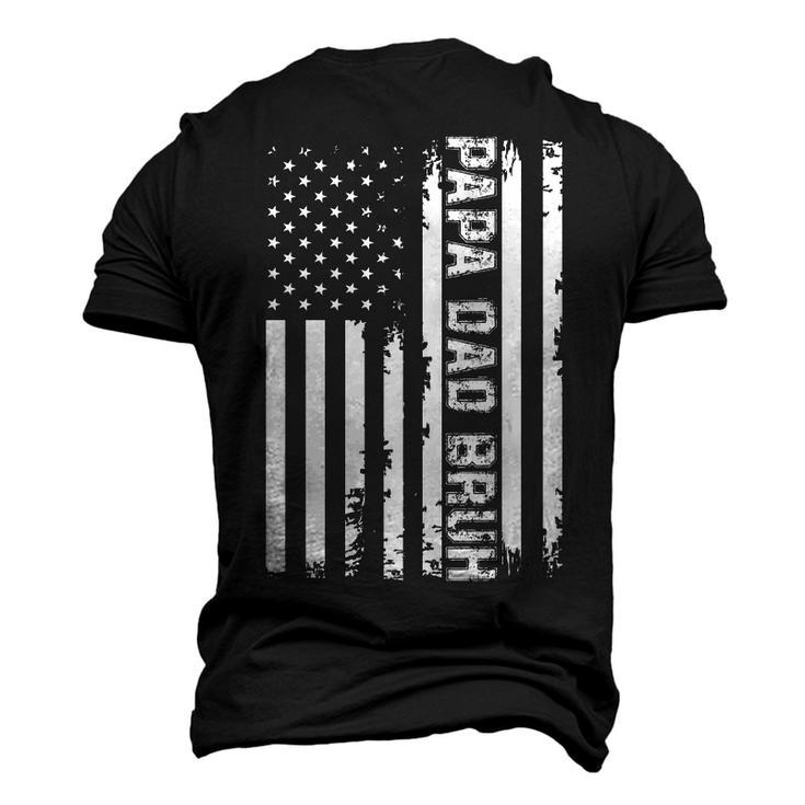 Papa Dad Bruh Fathers Day 4Th Of July Us Vintage 2022 Men's 3D T-shirt Back Print