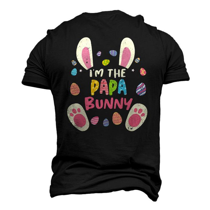 Papa Easter Matching Party Bunny Face Costume Men's 3D T-Shirt Back Print