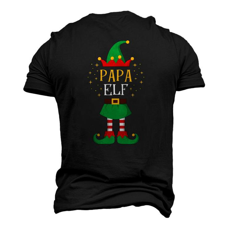 Papa Elf Father Xmas Cute Matching Elfs Men's 3D T-Shirt Back Print