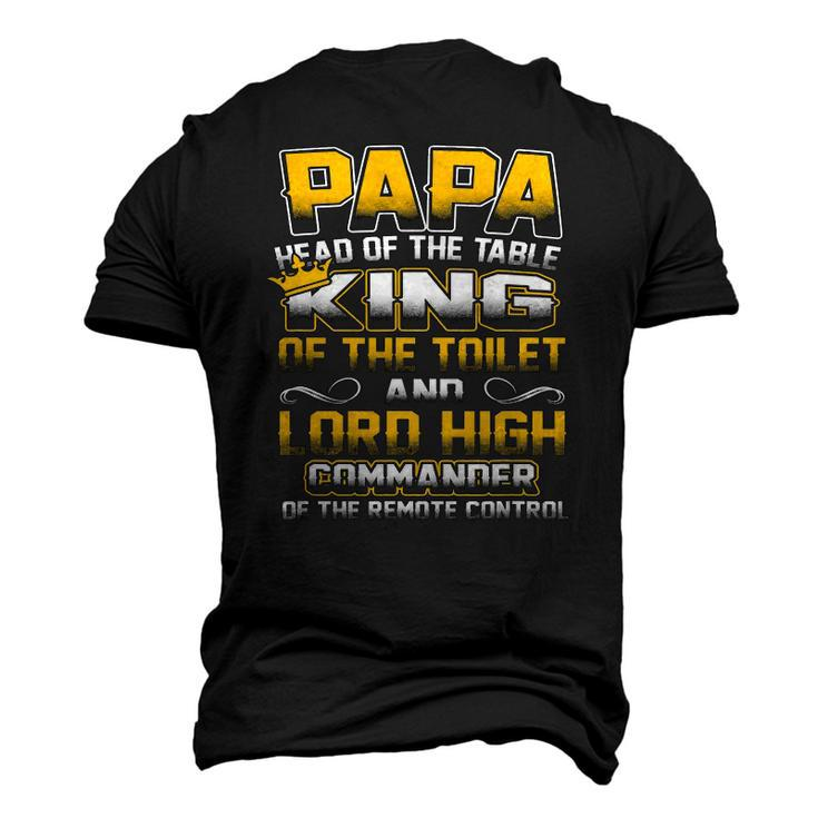Mens Papa Head Of The Table King Of The Toilet Men's 3D T-Shirt Back Print