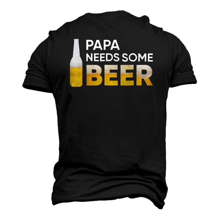 Papa Needs Some Beer Mens Men's 3D T-Shirt Back Print