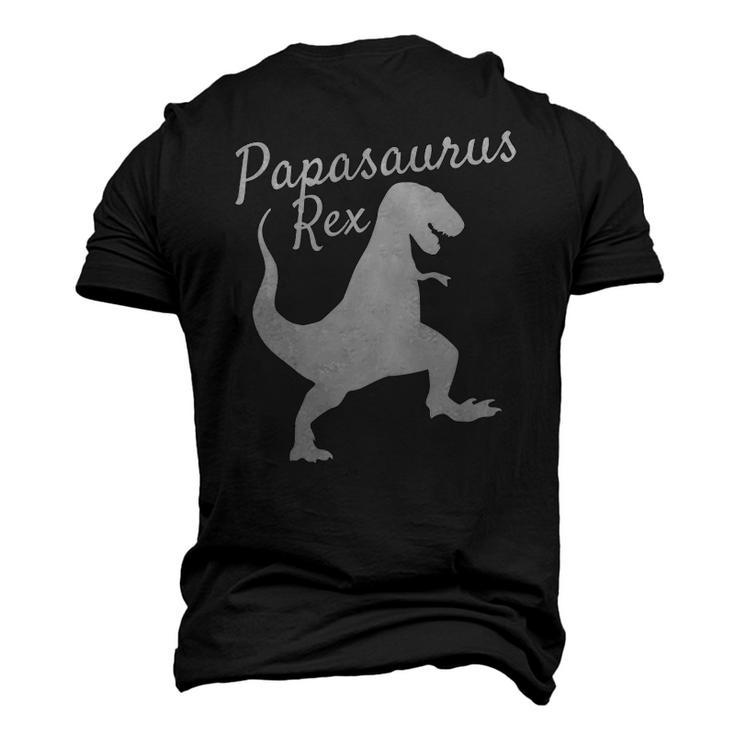 Papa Saurus Rex Dinosaur Pajamas Men's 3D T-Shirt Back Print
