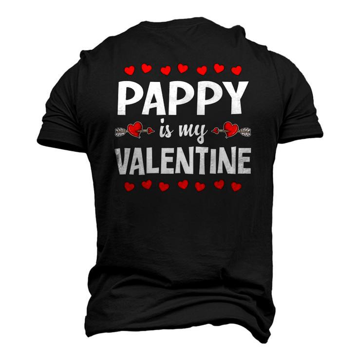 Pappy Is My Valentine Heart Love Matching Men's 3D T-Shirt Back Print