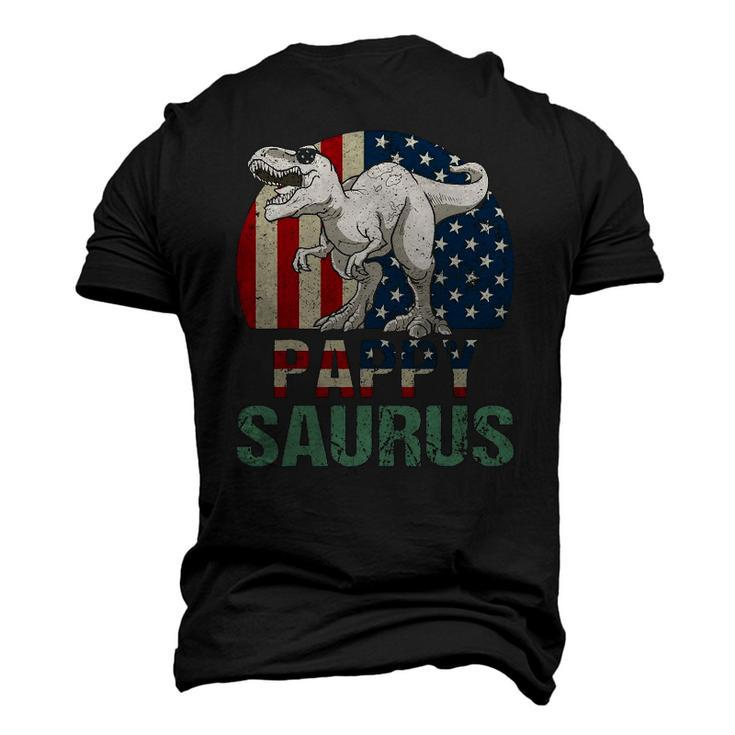 Pappysaurus Dinosaur Pappy Saurus Fathers Day 4Th Of July Men's 3D T-Shirt Back Print