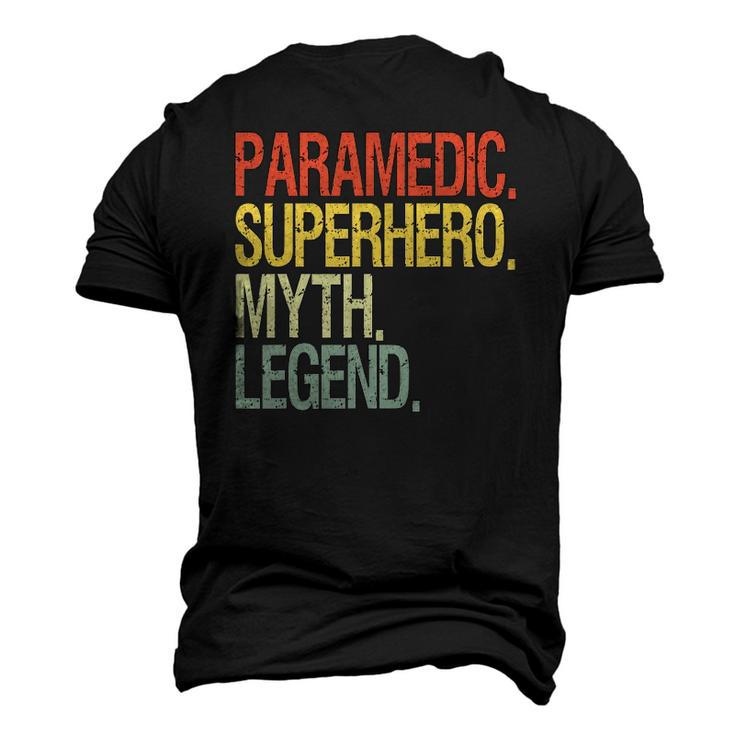 Paramedic Superhero Myth Legend Vintage Retro Men's 3D T-Shirt Back Print