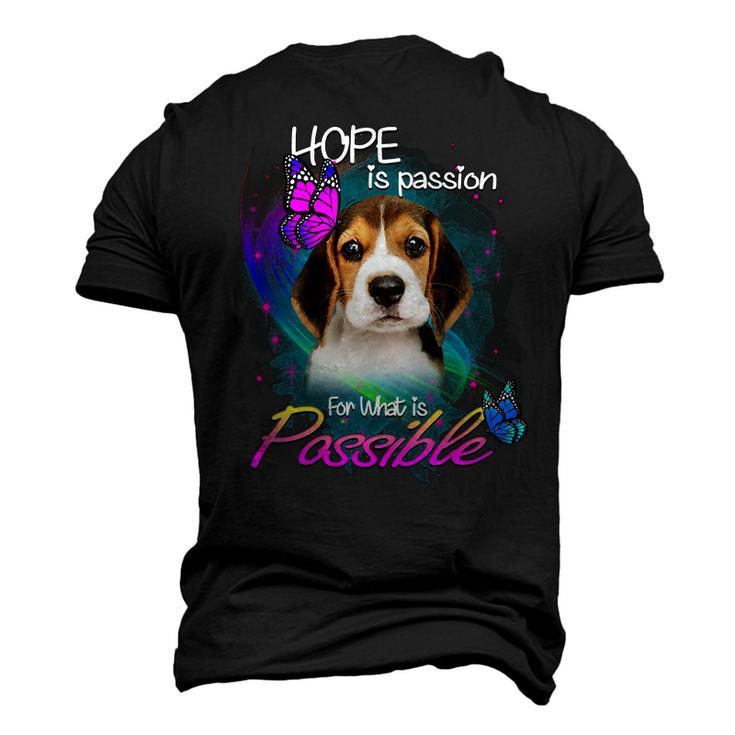 Passion For Possible 78 Beagle Dog Men's 3D T-shirt Back Print