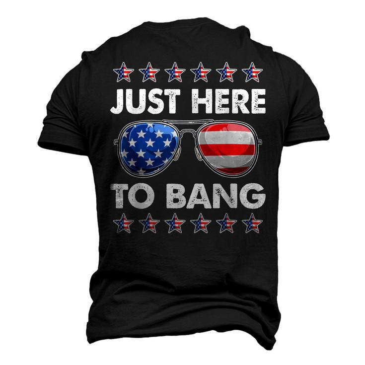 Patriotic 4Th Of July Just Here To Bang Usa Sunglasses Men's 3D T-shirt Back Print