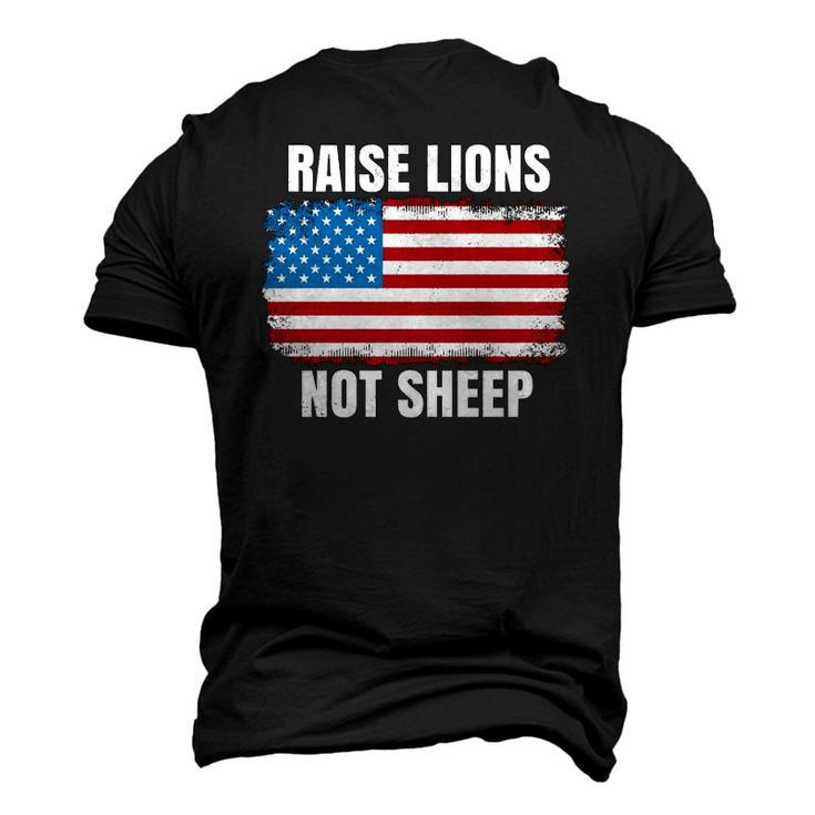 Patriotic Raise Lions Not Sheep Usa American Flag Men Women Men's 3D T-Shirt Back Print