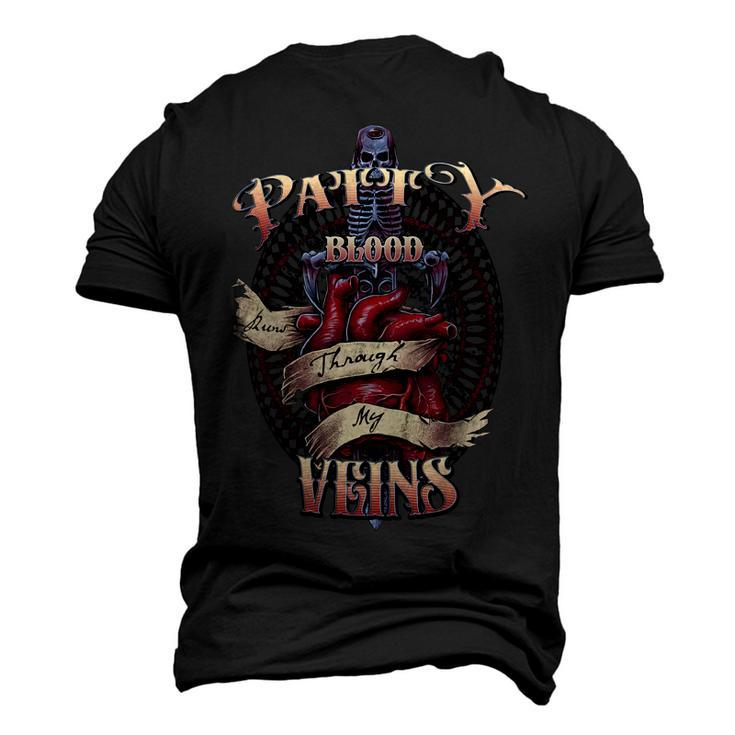 Patty Blood Runs Through My Veins Name Men's 3D Print Graphic Crewneck Short Sleeve T-shirt