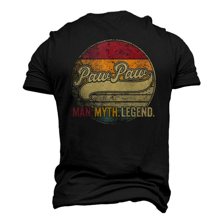 Paw Paw The Man Myth Legend Christmas Grandpa Pawpaw Men's 3D T-Shirt Back Print
