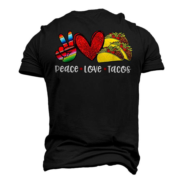 Peace Love Cinco De Mayo Funny V2 Men's 3D Print Graphic Crewneck Short Sleeve T-shirt
