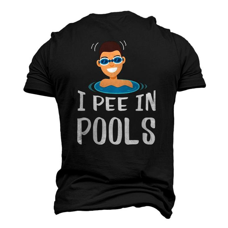 I Pee In Pools Swimming Prank Swimmers Men's 3D T-Shirt Back Print