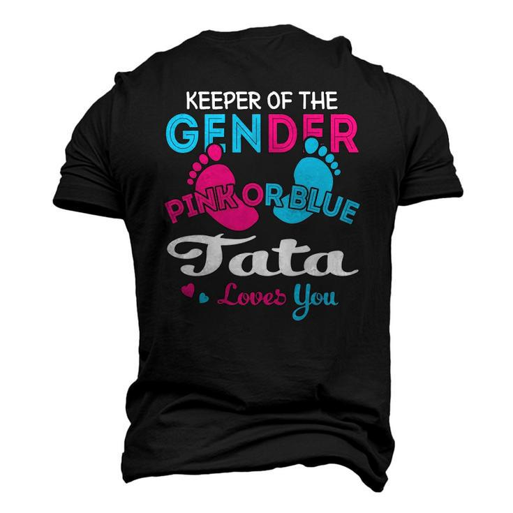 Pink Or Blue Tata Loves You Gender Reveal Men's 3D T-Shirt Back Print