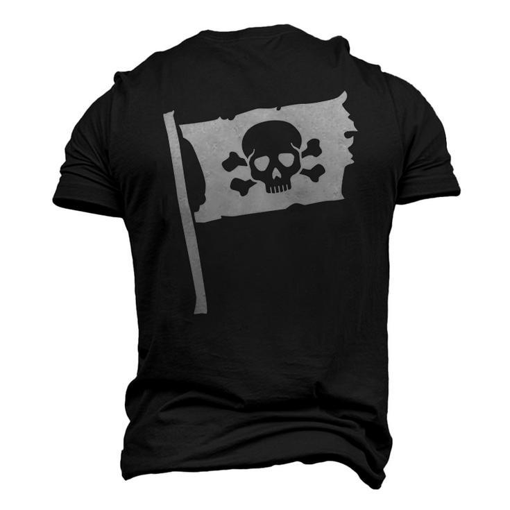 Pirate Flag Skull Crossed Bone Halloween Costume Men's 3D T-Shirt Back Print