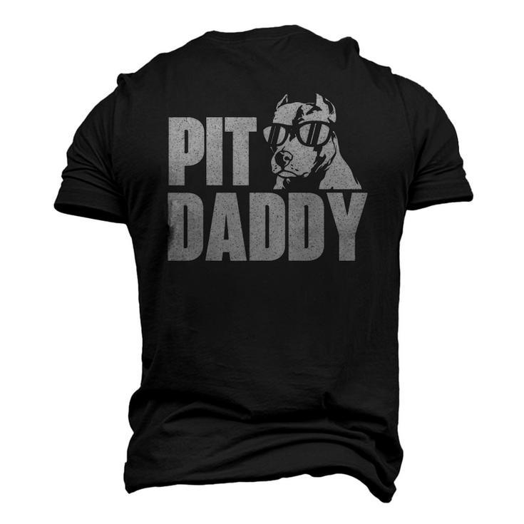 Pit Daddy Pitbull Dog Lover Pibble Pittie Pit Bull Terrier Men's 3D T-Shirt Back Print