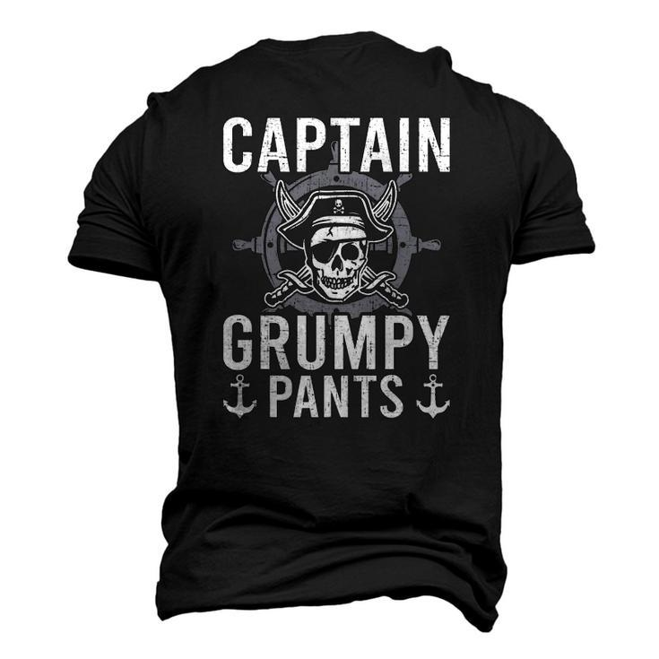 Pontoon Captain Grumpy Pants Pontooning Men's 3D T-Shirt Back Print