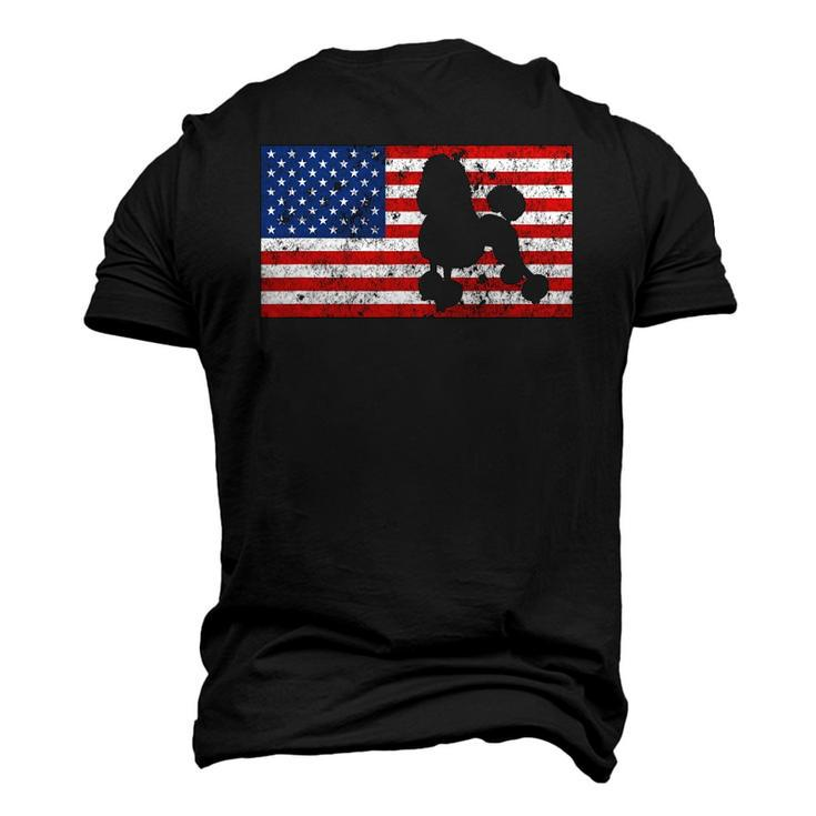 Poodle S Poodle 4Th Of July Flag America Men's 3D T-Shirt Back Print