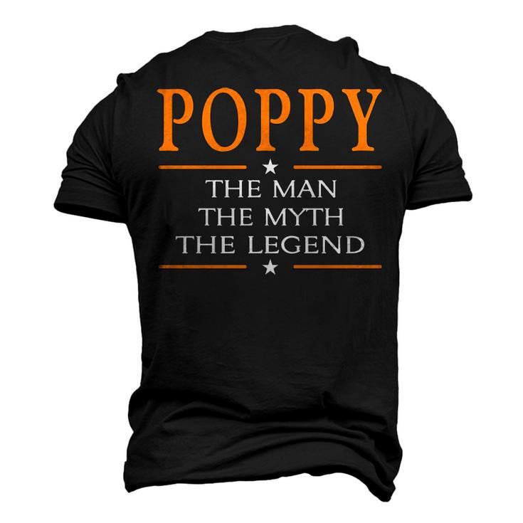 Poppy Grandpa Poppy The Man The Myth The Legend Men's 3D T-shirt Back Print