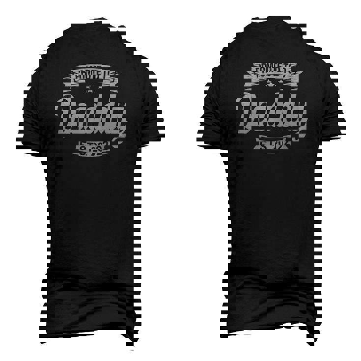 Mens Promote Daddy Est 2022 Dad Est 2022 First Fathers Day Men's 3D T-Shirt Back Print