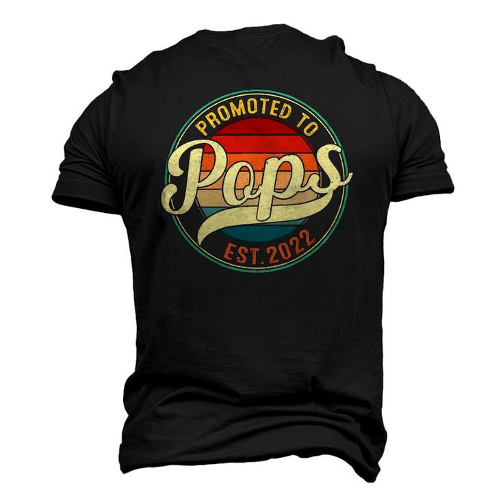 Promoted To Pops Est 2022 Soon To Be Pregnancy Announcement Men's 3D T-Shirt Back Print