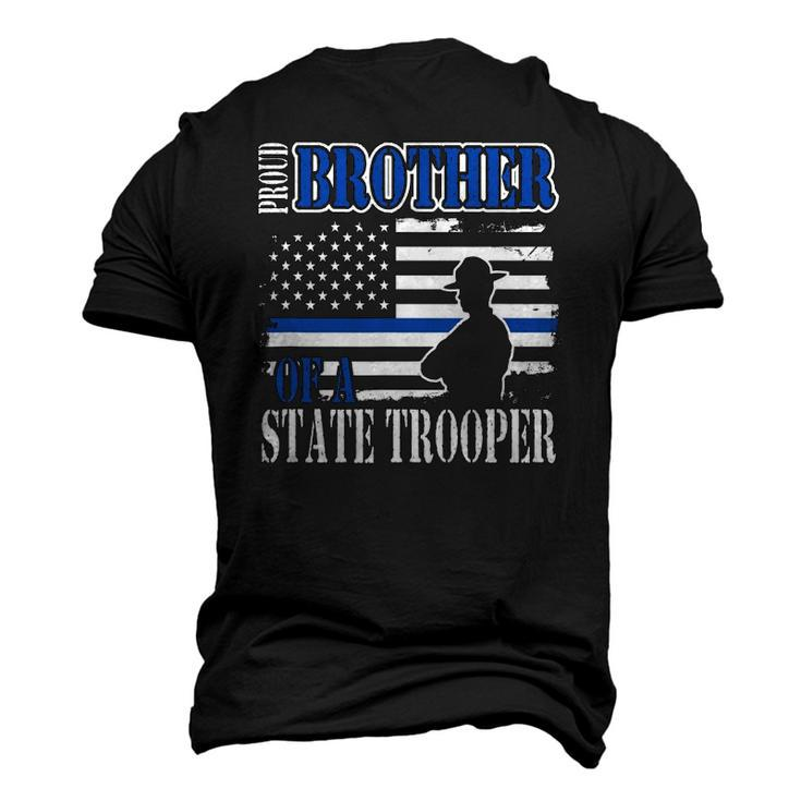 Proud Brother Of A State Police Officer Men's 3D T-Shirt Back Print