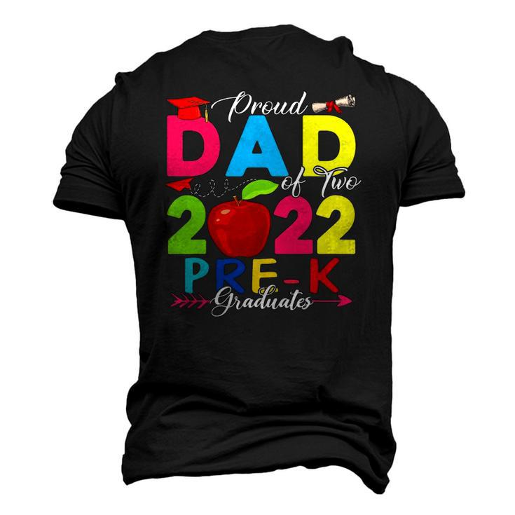 Proud Dad Of Two 2022 Pre-K Graduates Lover Men's 3D T-Shirt Back Print