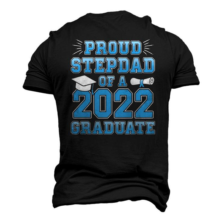 Mens Proud Stepdad Of A 2022 Graduate Stepfather Graduation Party Men's 3D T-Shirt Back Print