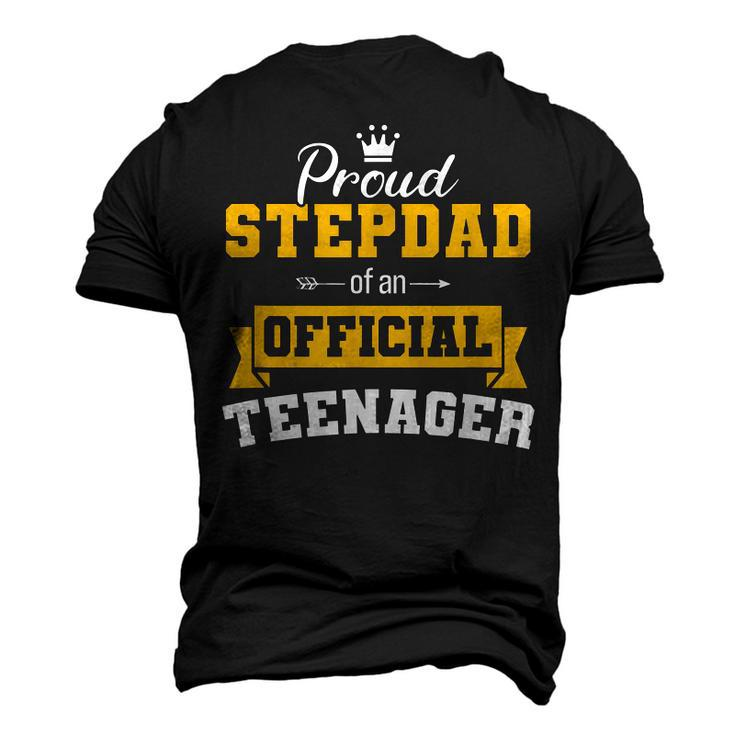 Proud Stepdad Of Official Nager 13 Birthday Vintage Men's 3D T-shirt Back Print
