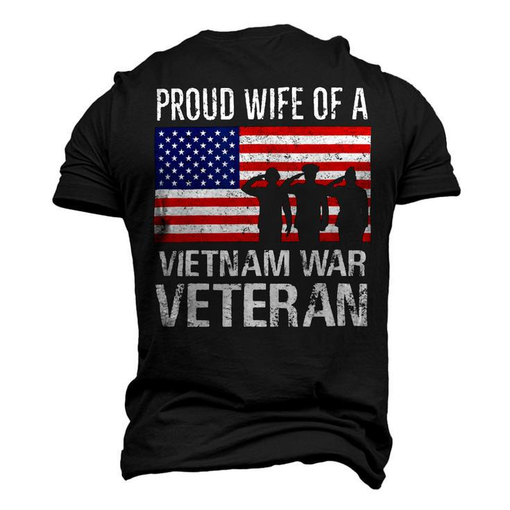 Proud Wife Vietnam War Veteran Husband Wives Matching Design Men's 3D Print Graphic Crewneck Short Sleeve T-shirt