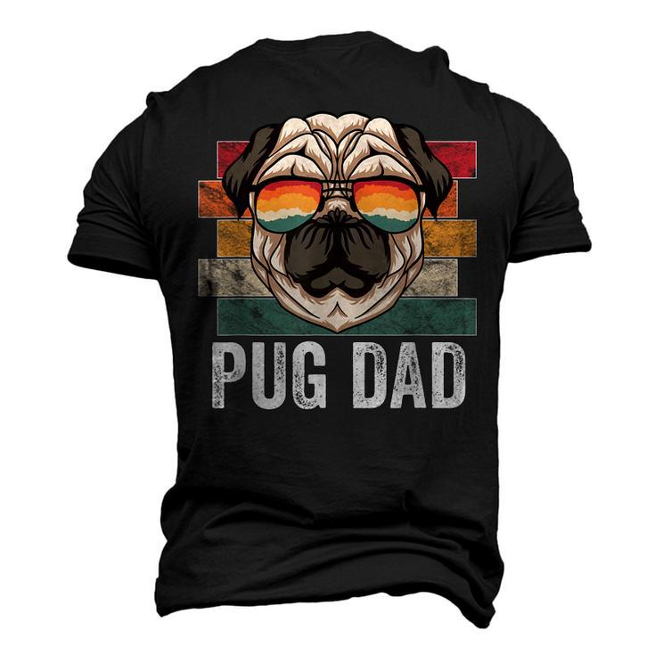 Pug Dog Dad Retro Style Apparel For Men Kids Men's 3D T-shirt Back Print