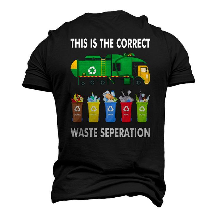 Recycling Trash Waste Separation Garbage Truck Men's 3D T-Shirt Back Print