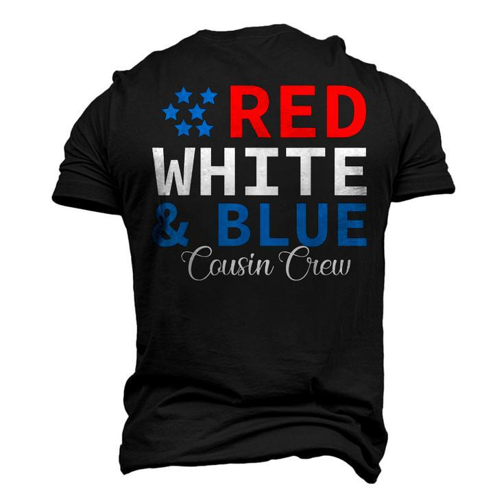 Red White & Blue Cousin Crew Family Matching 4Th Of July Men's 3D T-shirt Back Print