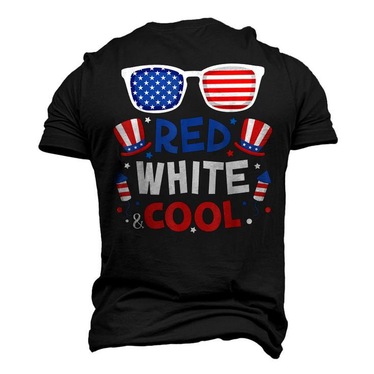 Red White And Cool Sunglasses 4Th Of July Toddler Boys Girls Men's 3D T-shirt Back Print