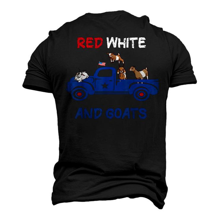Red White And Goats 4Th Of July 2022 Men's 3D T-Shirt Back Print