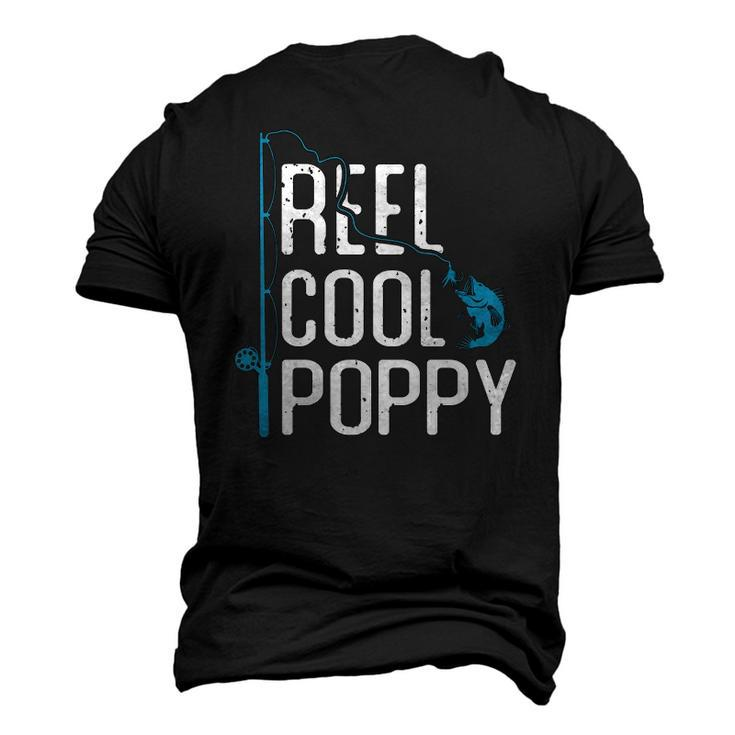 Reel Cool Poppy Fishing Fathers Day Fisherman Poppy Men's 3D T-Shirt Back Print
